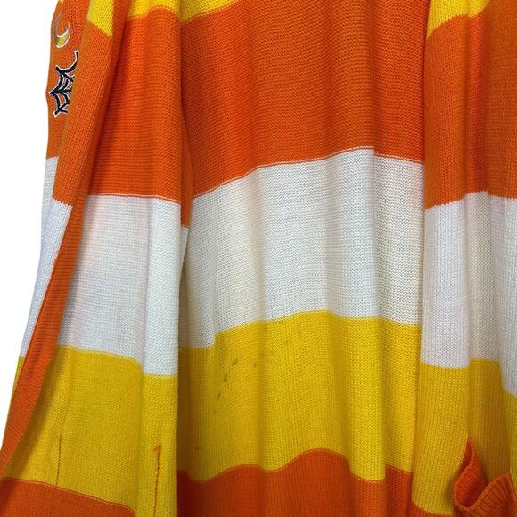 Disney Her Universe Halloween Candy Corn Cardigan Mickey & Minnie Size 2 (18-20) - Picture 5 of 16